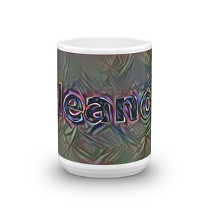 Eleanor Mug Dark Rainbow 15oz front view