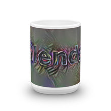 Load image into Gallery viewer, Glenda Mug Dark Rainbow 15oz front view