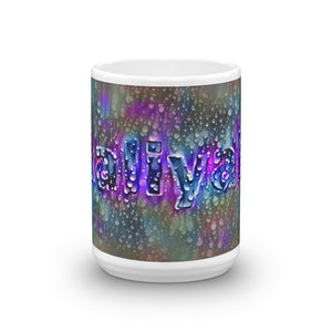 Aaliyah Mug Wounded Pluviophile 15oz front view