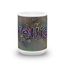 Load image into Gallery viewer, Kellie Mug Dark Rainbow 15oz front view
