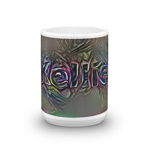 Kellie Mug Dark Rainbow 15oz front view