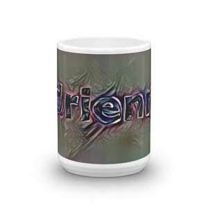 Adrienne Mug Dark Rainbow 15oz front view