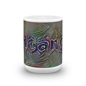 Hoang Mug Dark Rainbow 15oz front view