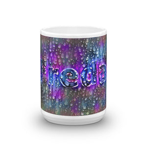 Freda Mug Wounded Pluviophile 15oz front view