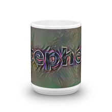 Load image into Gallery viewer, Stephen Mug Dark Rainbow 15oz front view