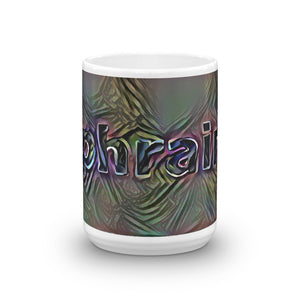 Ephraim Mug Dark Rainbow 15oz front view
