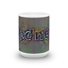 Load image into Gallery viewer, Rodney Mug Dark Rainbow 15oz front view