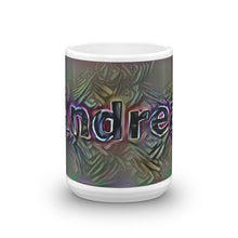 Load image into Gallery viewer, Andrea Mug Dark Rainbow 15oz front view
