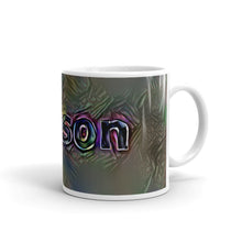 Load image into Gallery viewer, Jaxson Mug Dark Rainbow 10oz left view
