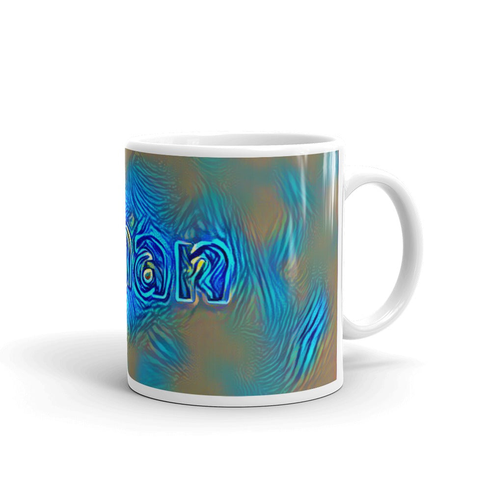 Ethan Mug Night Surfing 10oz left view