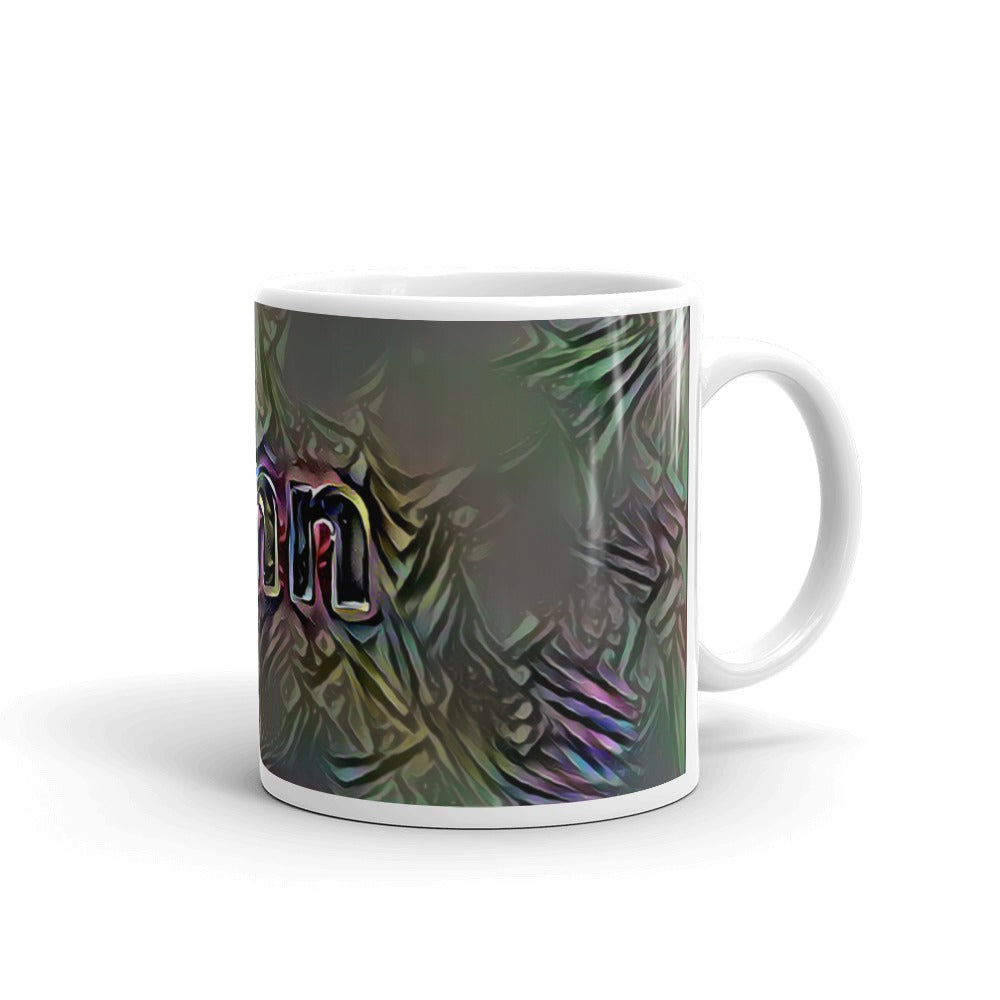 Ann Mug Dark Rainbow 10oz left view