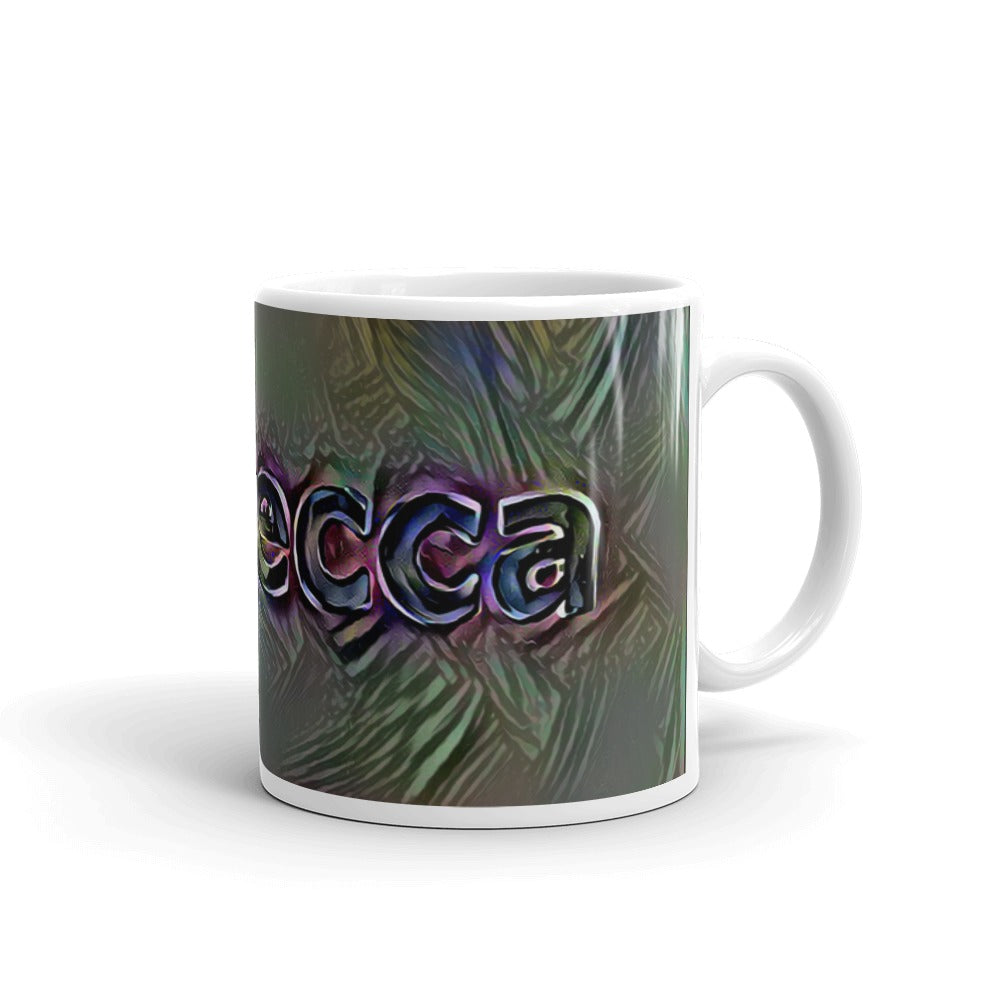 Rebecca Mug Dark Rainbow 10oz left view