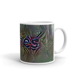 James Mug Dark Rainbow 10oz left view
