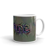Load image into Gallery viewer, Simone Mug Dark Rainbow 10oz left view