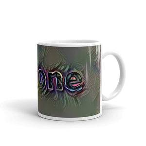 Simone Mug Dark Rainbow 10oz left view