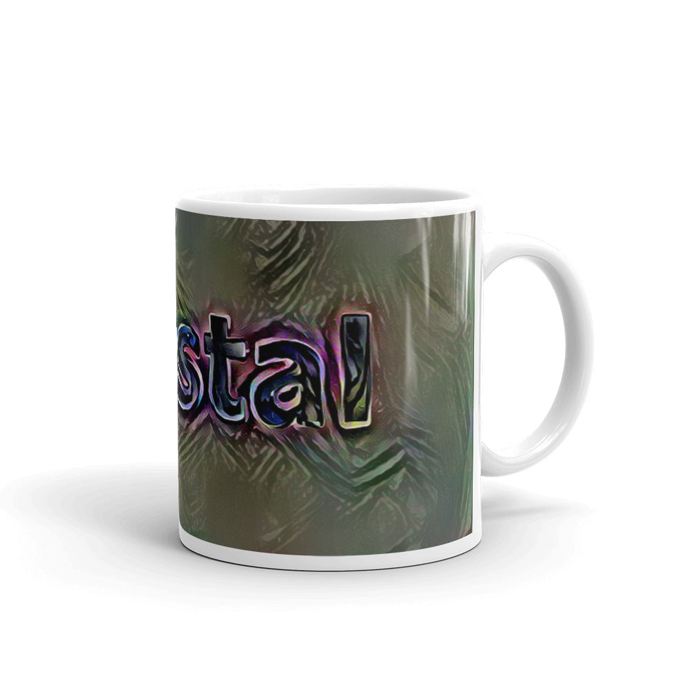 Krystal Mug Dark Rainbow 10oz left view