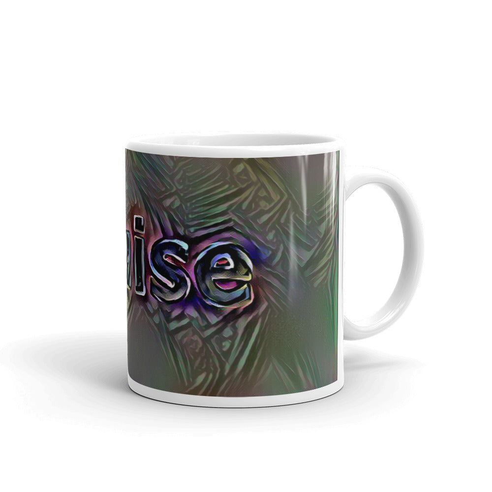 Louise Mug Dark Rainbow 10oz left view