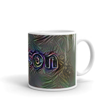 Load image into Gallery viewer, Allison Mug Dark Rainbow 10oz left view