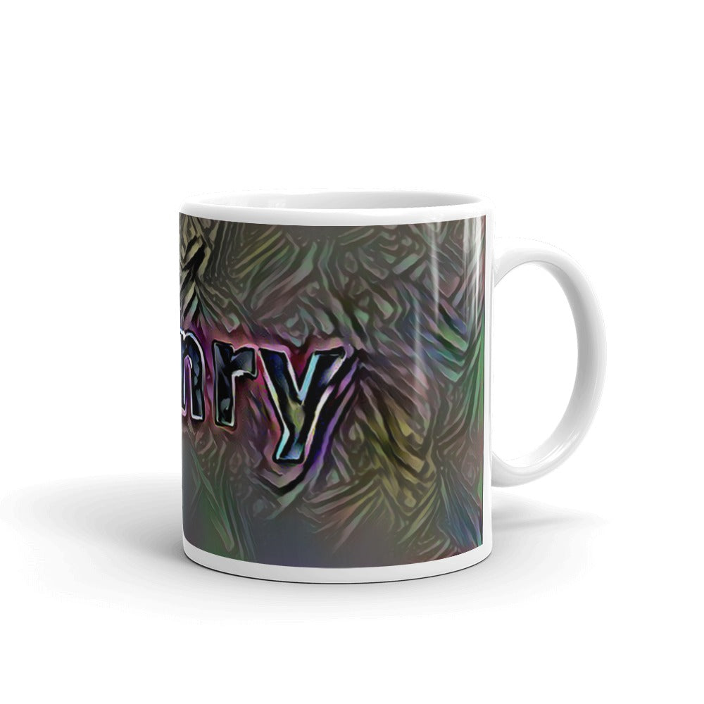 Henry Mug Dark Rainbow 10oz left view