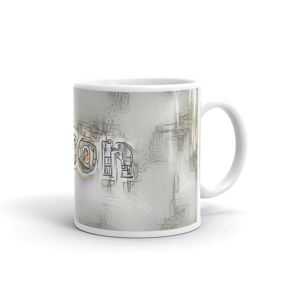 Jason Mug Victorian Fission 10oz left view