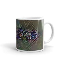 Load image into Gallery viewer, Frances Mug Dark Rainbow 10oz left view