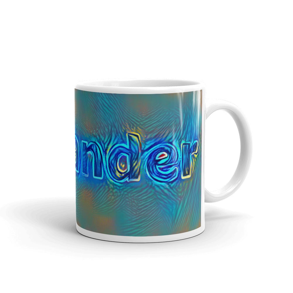 Alexander Mug Night Surfing 10oz left view
