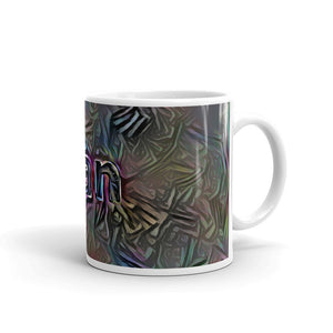 Yan Mug Dark Rainbow 10oz left view