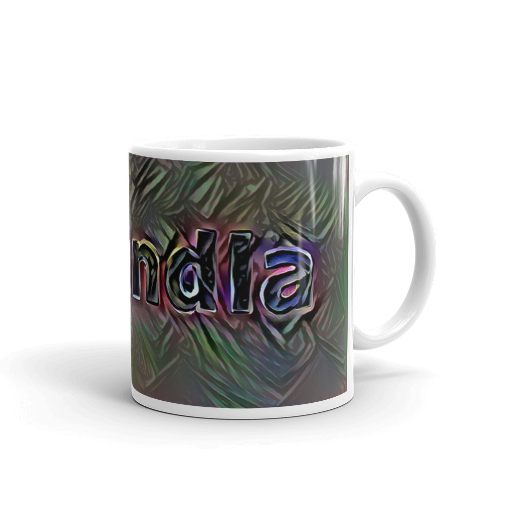 Amandla Mug Dark Rainbow 10oz left view