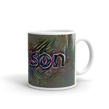 Load image into Gallery viewer, Madison Mug Dark Rainbow 10oz left view
