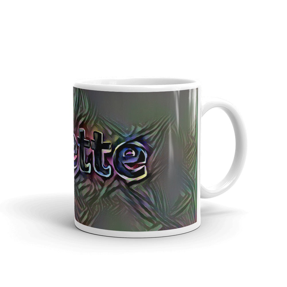 Yvette Mug Dark Rainbow 10oz left view