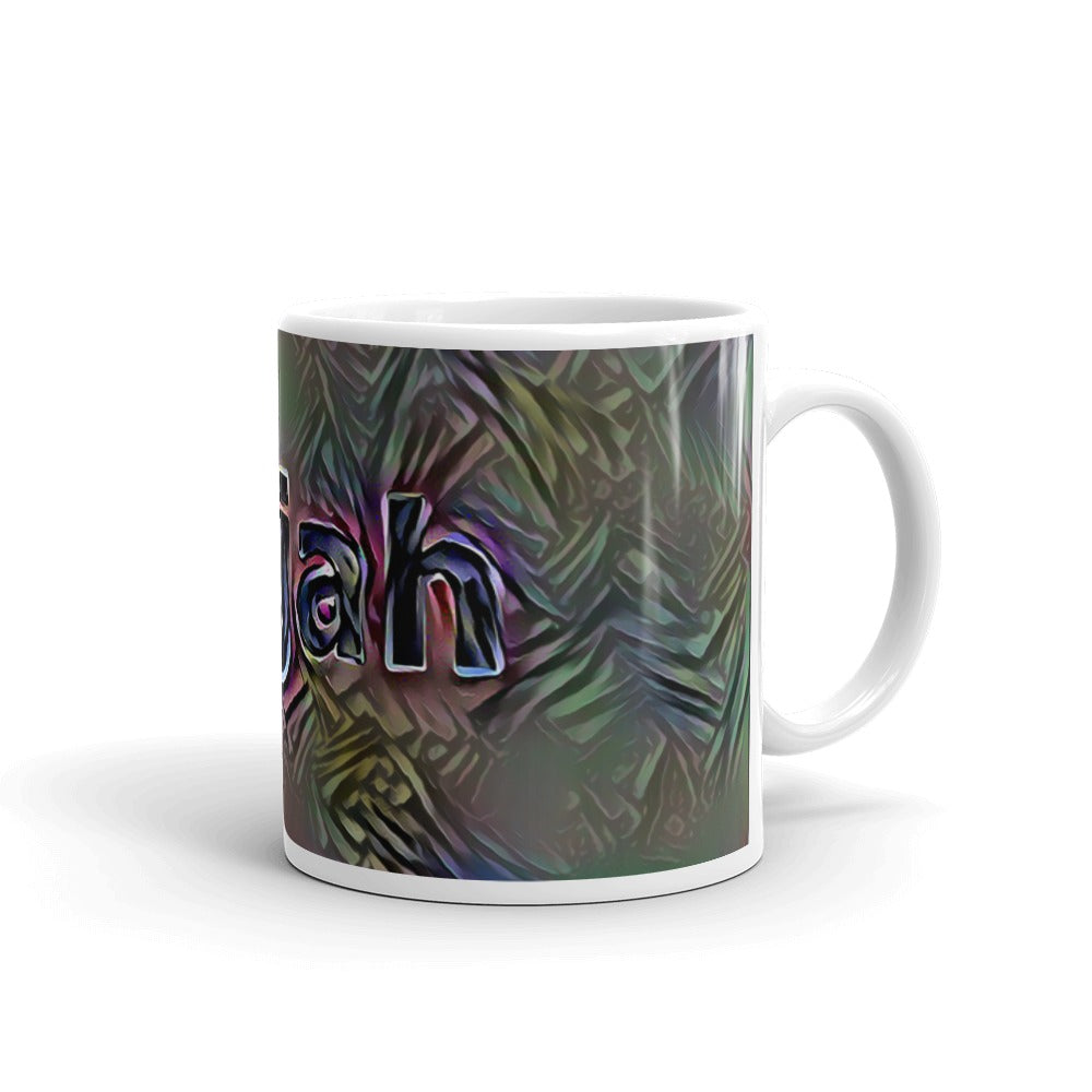 Elijah Mug Dark Rainbow 10oz left view