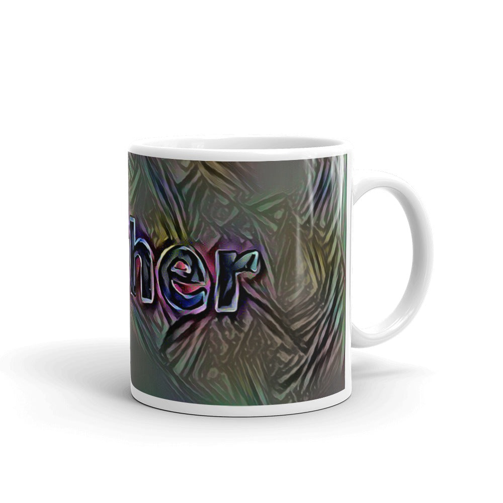 Esther Mug Dark Rainbow 10oz left view