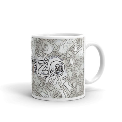 Alonzo Mug Perplexed Spirit 10oz left view