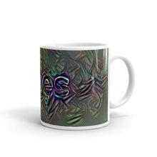 Load image into Gallery viewer, Miles Mug Dark Rainbow 10oz left view