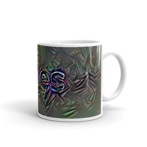 Miles Mug Dark Rainbow 10oz left view
