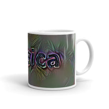 Load image into Gallery viewer, Jessica Mug Dark Rainbow 10oz left view