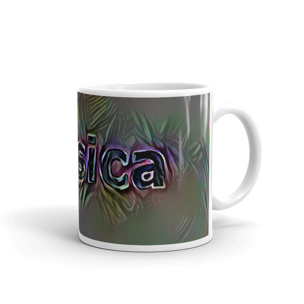 Jessica Mug Dark Rainbow 10oz left view