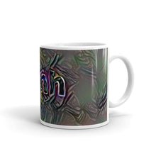 Load image into Gallery viewer, Minh Mug Dark Rainbow 10oz left view