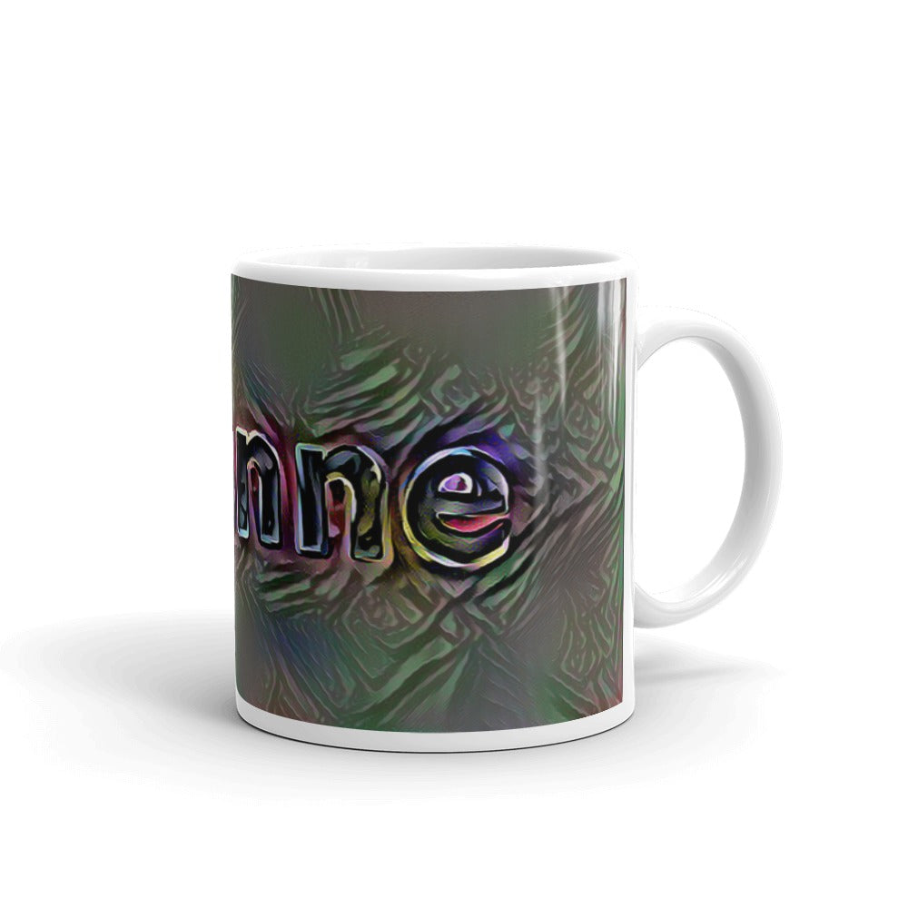 Yvonne Mug Dark Rainbow 10oz left view