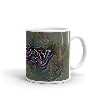 Abbey Mug Dark Rainbow 10oz left view