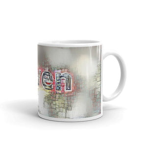 Raven Mug Ink City Dream 10oz left view