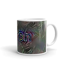 Load image into Gallery viewer, Karen Mug Dark Rainbow 10oz left view