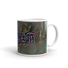 Load image into Gallery viewer, Megan Mug Dark Rainbow 10oz left view