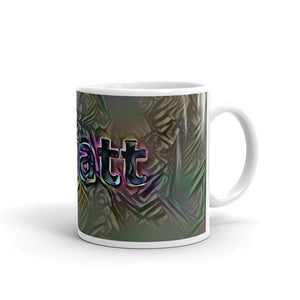 Wyatt Mug Dark Rainbow 10oz left view