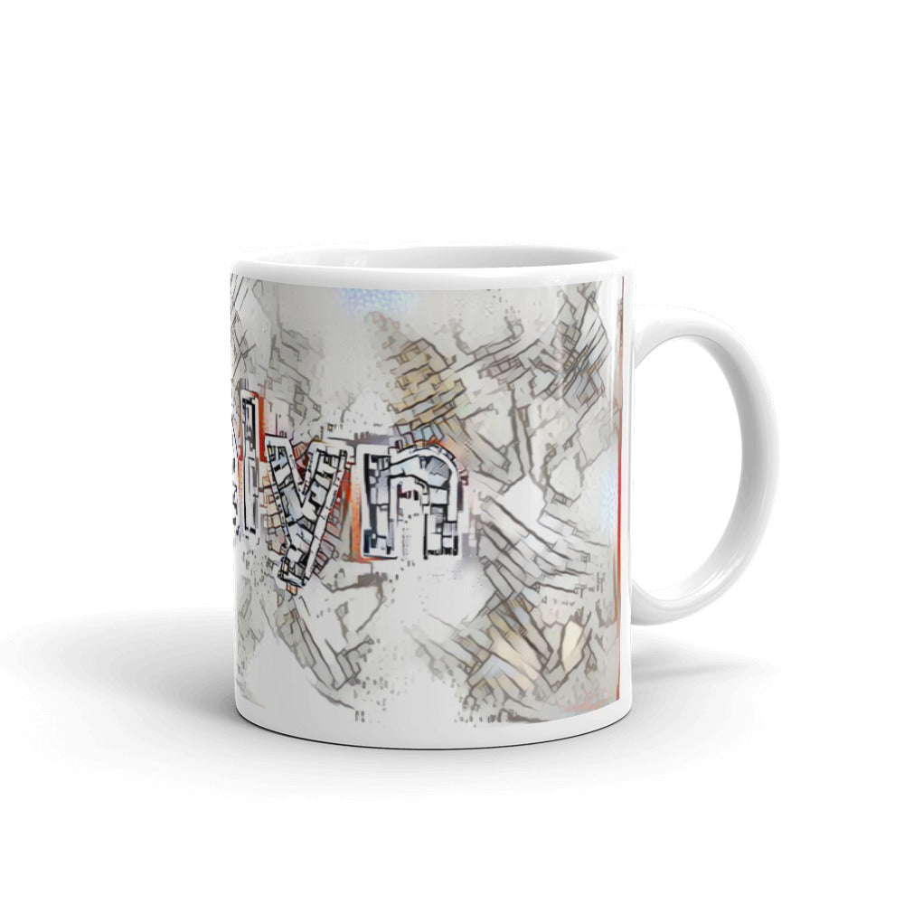 Evelyn Mug Frozen City 10oz left view