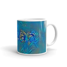 Load image into Gallery viewer, Rowan Mug Night Surfing 10oz left view