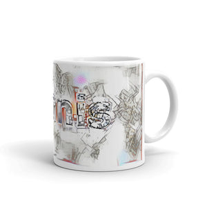 Dennis Mug Frozen City 10oz left view