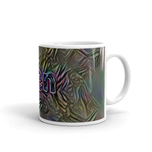 Load image into Gallery viewer, Ben Mug Dark Rainbow 10oz left view