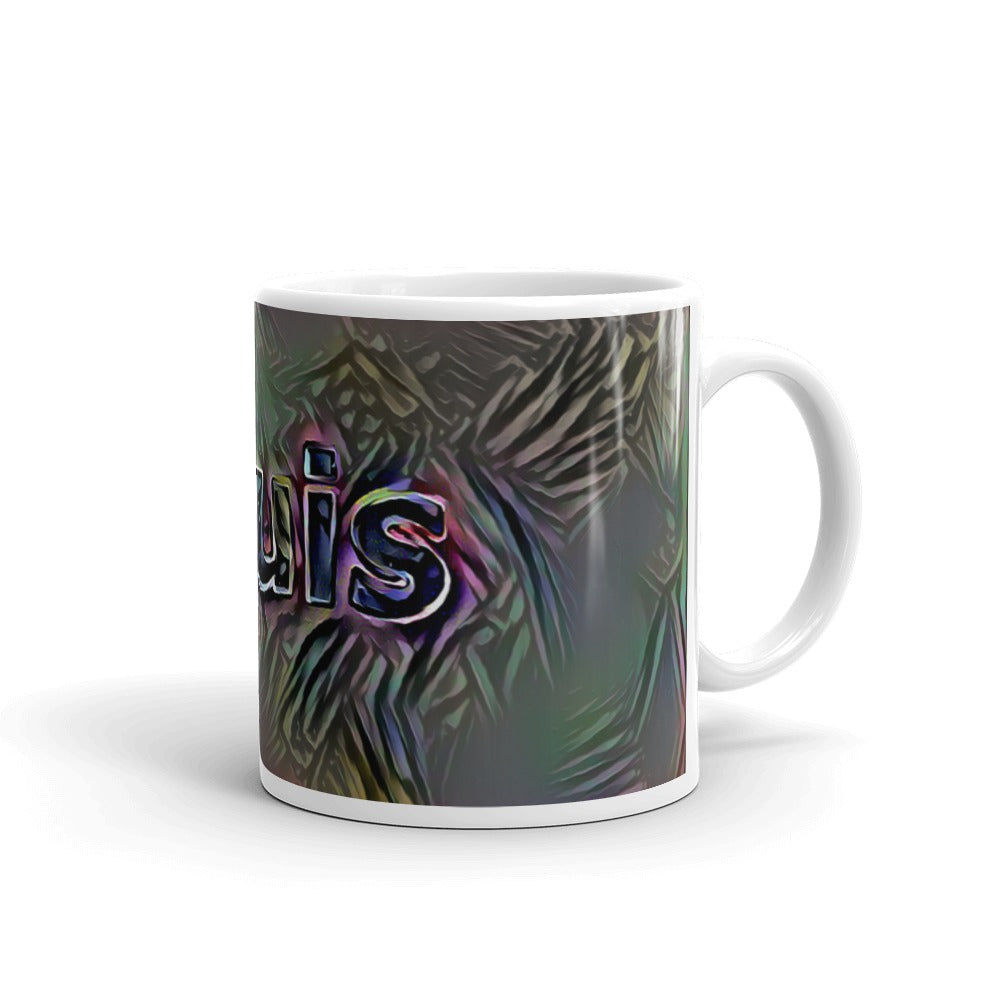 Louis Mug Dark Rainbow 10oz left view