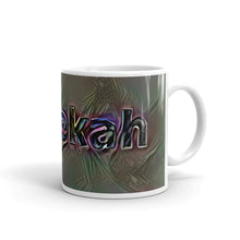 Load image into Gallery viewer, Rebekah Mug Dark Rainbow 10oz left view
